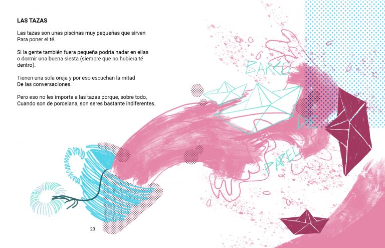 Ilustracion Poema Tazas Futuro Quinquez